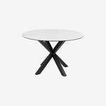 SKIDELBER | שולחן אוכל עגול קוטר 120 ס"מ, עד 6 סועדים