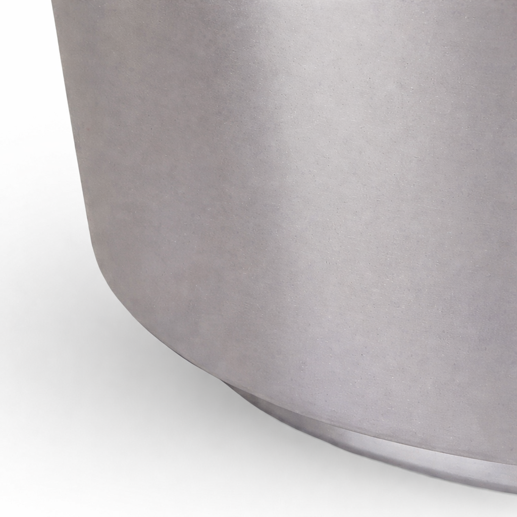DUSK | שולחן סלון עגול משיש ופלדה, קוטר 80 ס"מ