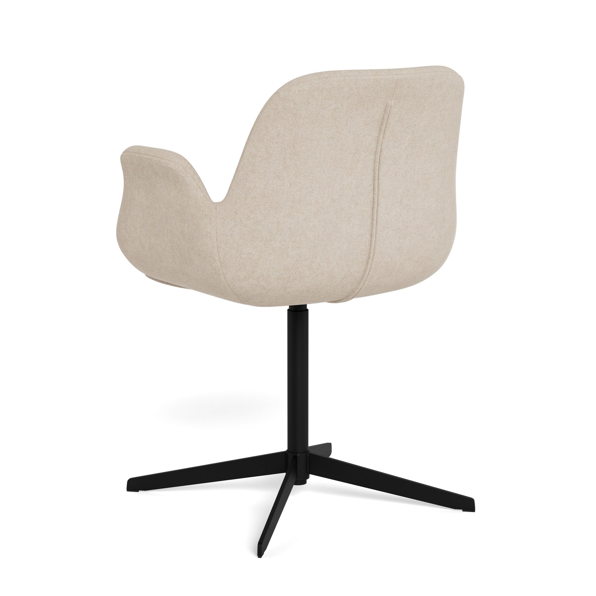 AMBERO | כיסא מסתובב מרופד בבד אריג