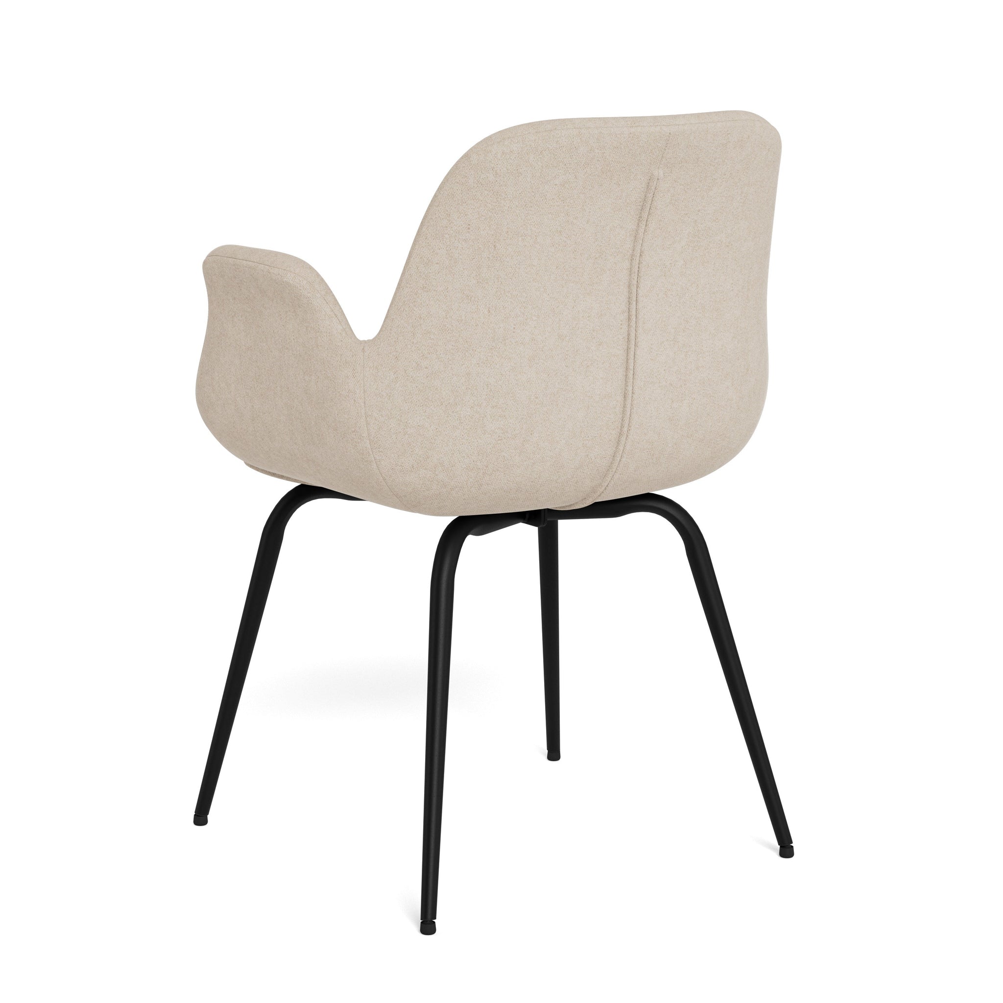 ARLOK | כיסא עם משענות יד מרופד בבד אריג