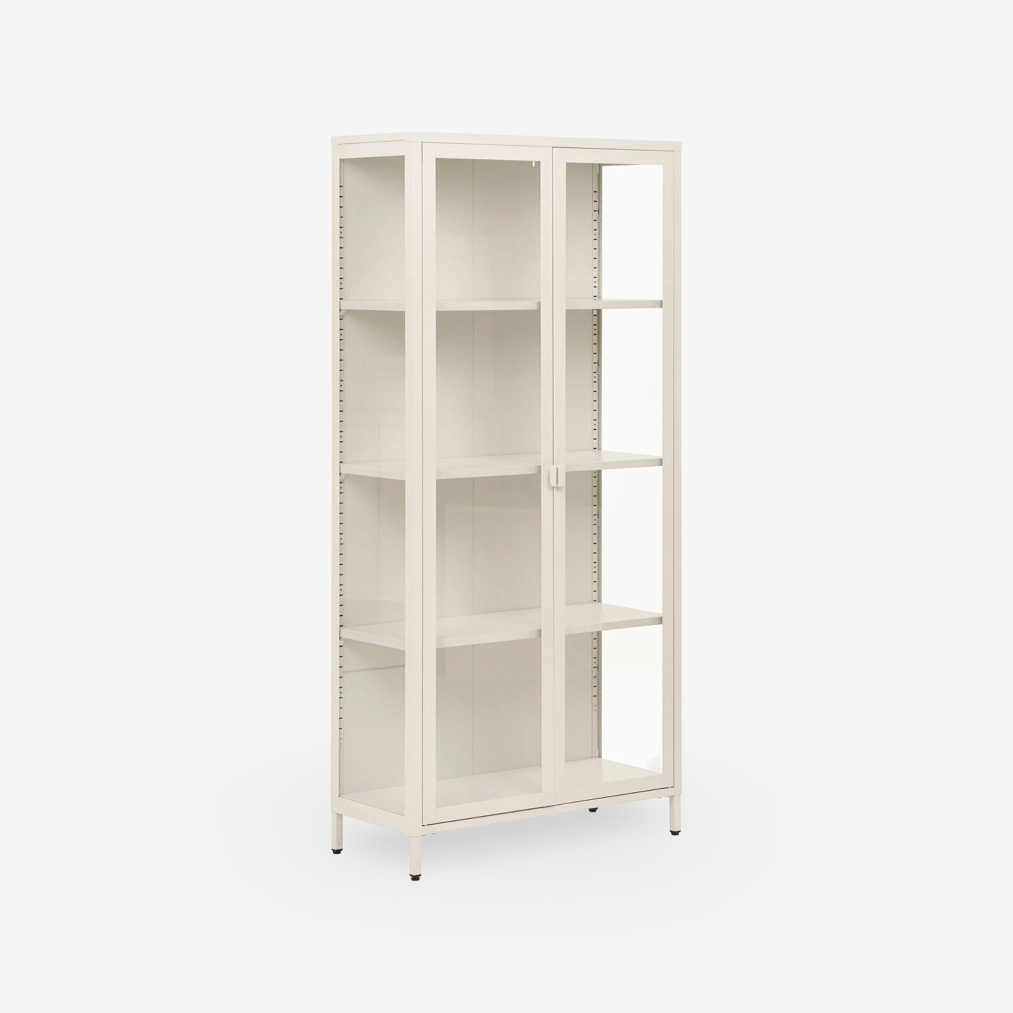 MINA | ספרייה ממתכת וזכוכית, עם 2 דלתות