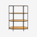 ZORE | יחידת מדפים ממלמין ומתכת, 85/111 ס"מ