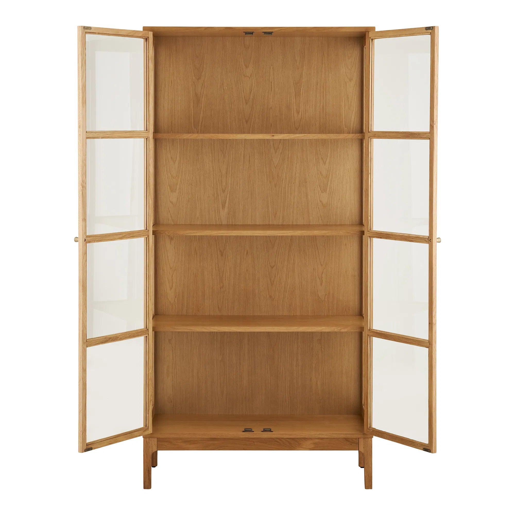 SENA | ספריה מעץ וזכוכית, עם 2 דלתות ומדפים - KUALA