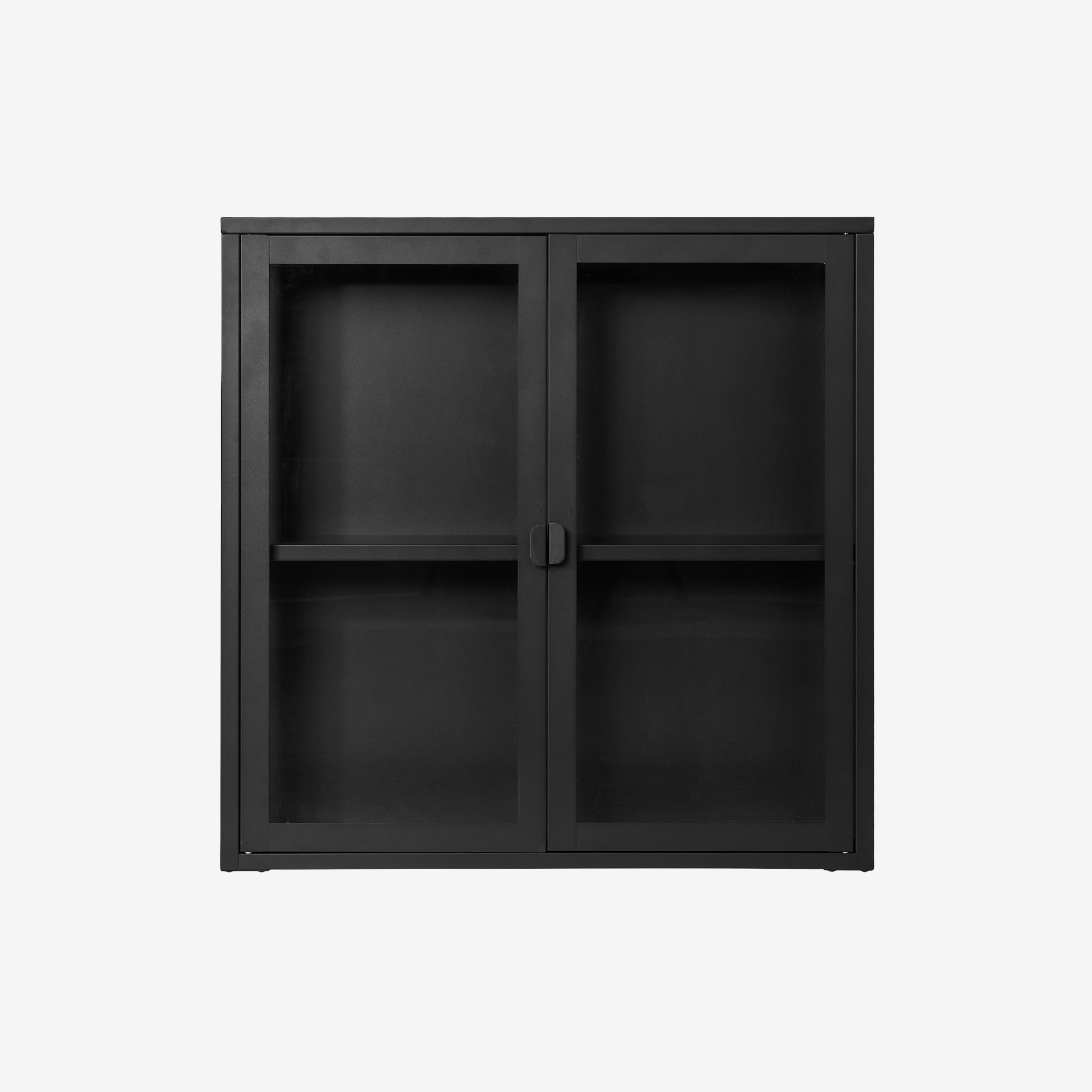 SALYO | יחידת אחסון תלויה ממתכת וזכוכית, עם 2 דלתות - KUALA