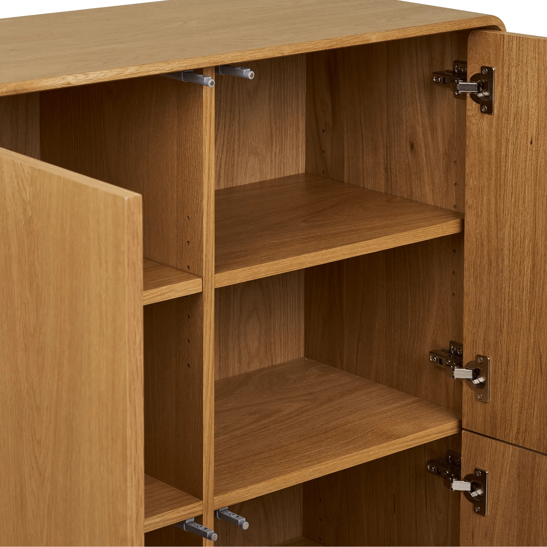 SULE | שידת אחסון מעץ עם מדפים סגורים