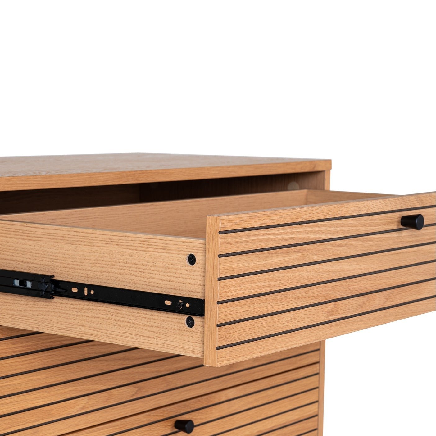 LYKI | קומודה מעץ ומתכת, עם 4 מגירות