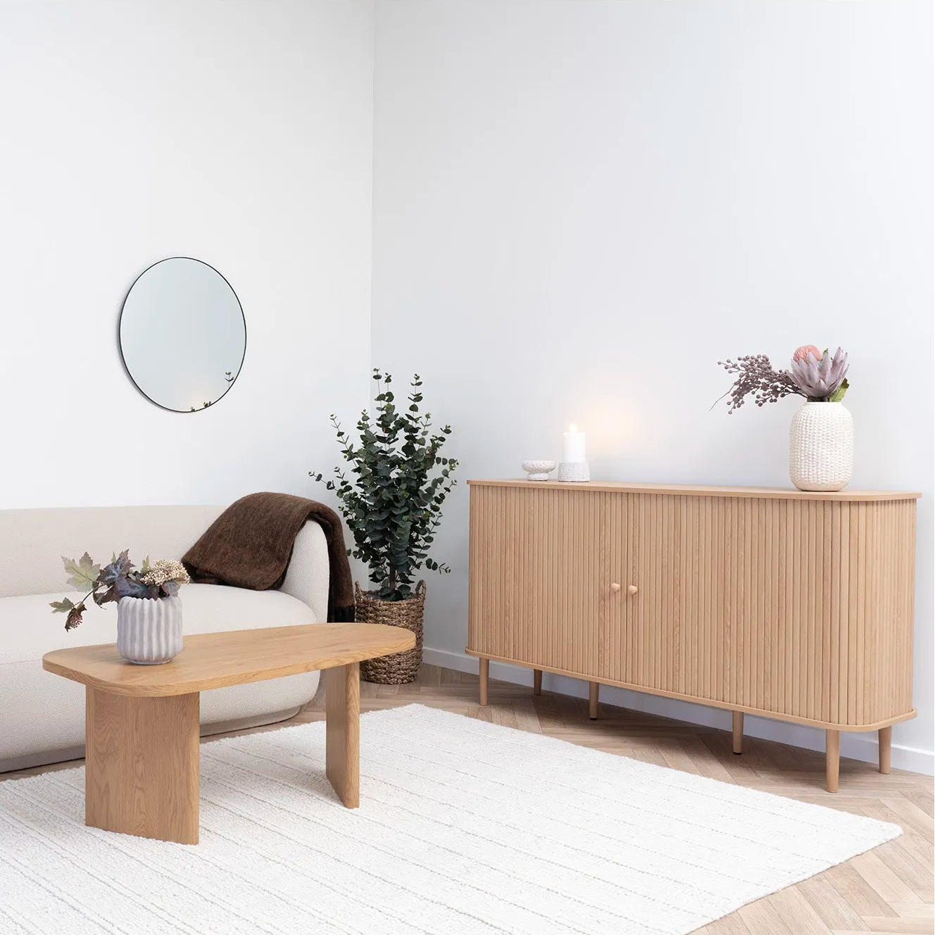 NOTE | שידת אחסון מעץ עם 2 דלתות - KUALA