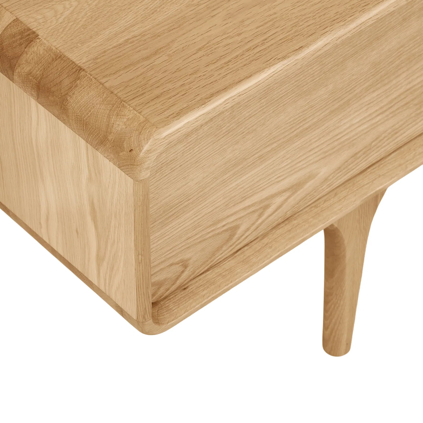 SEYOTO | מזנון סקנדינבי מעץ, עם מגירה ומדפים סגורים