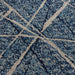 תמונה מזווית מספר 2 של המוצר MEPHO | שטיח מעוצב בסגנון מודרני בגווני כחול ובז'