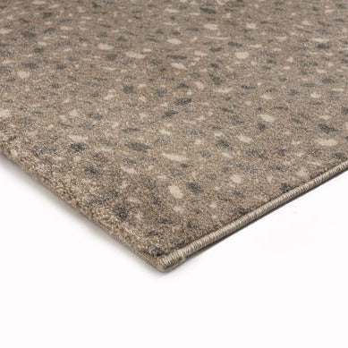 MUBRIBU | שטיח מעוצב עם דוגמת טראצו בגוונים טבעיים