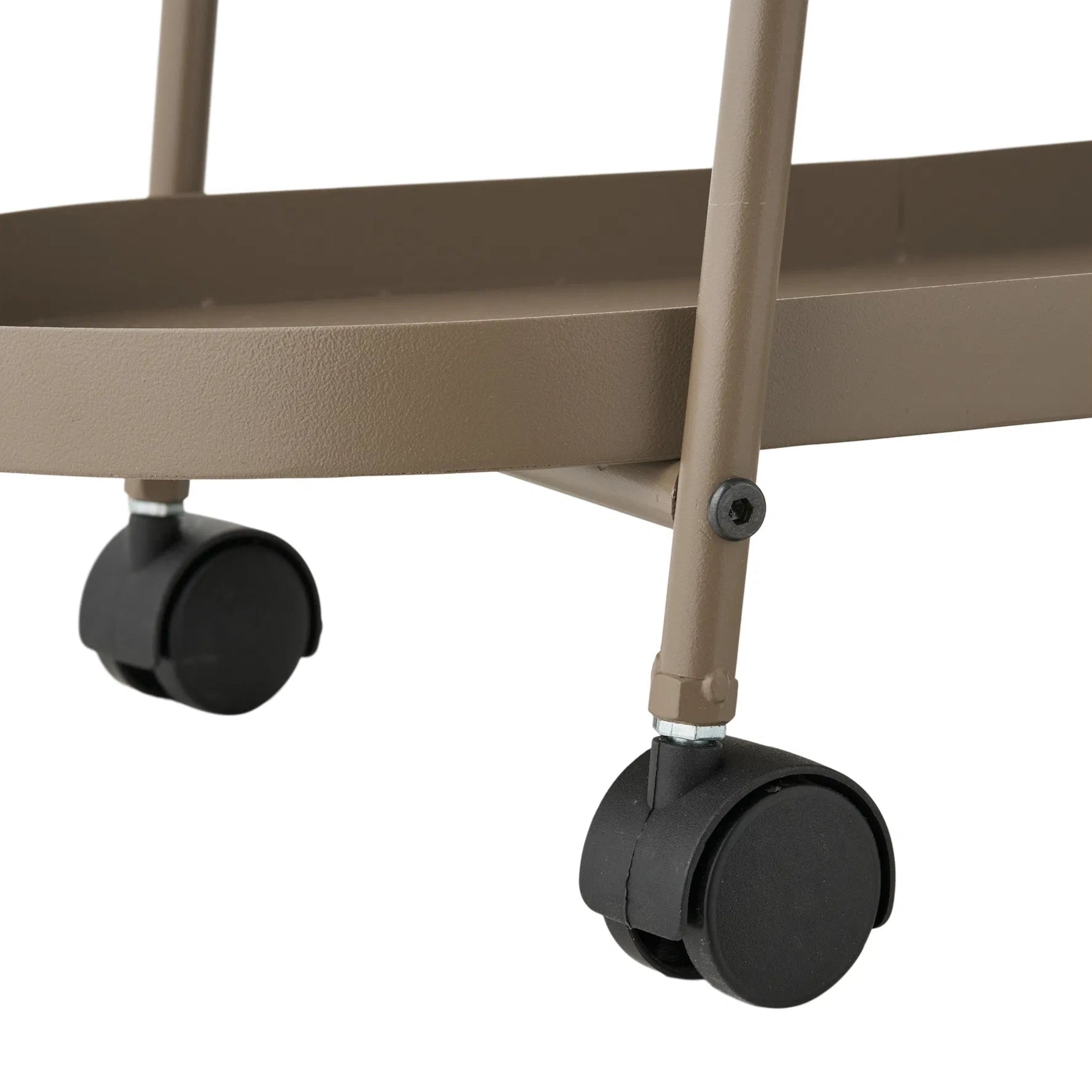 LINOTI | עגלת משקאות ממתכת עם שני מדפים