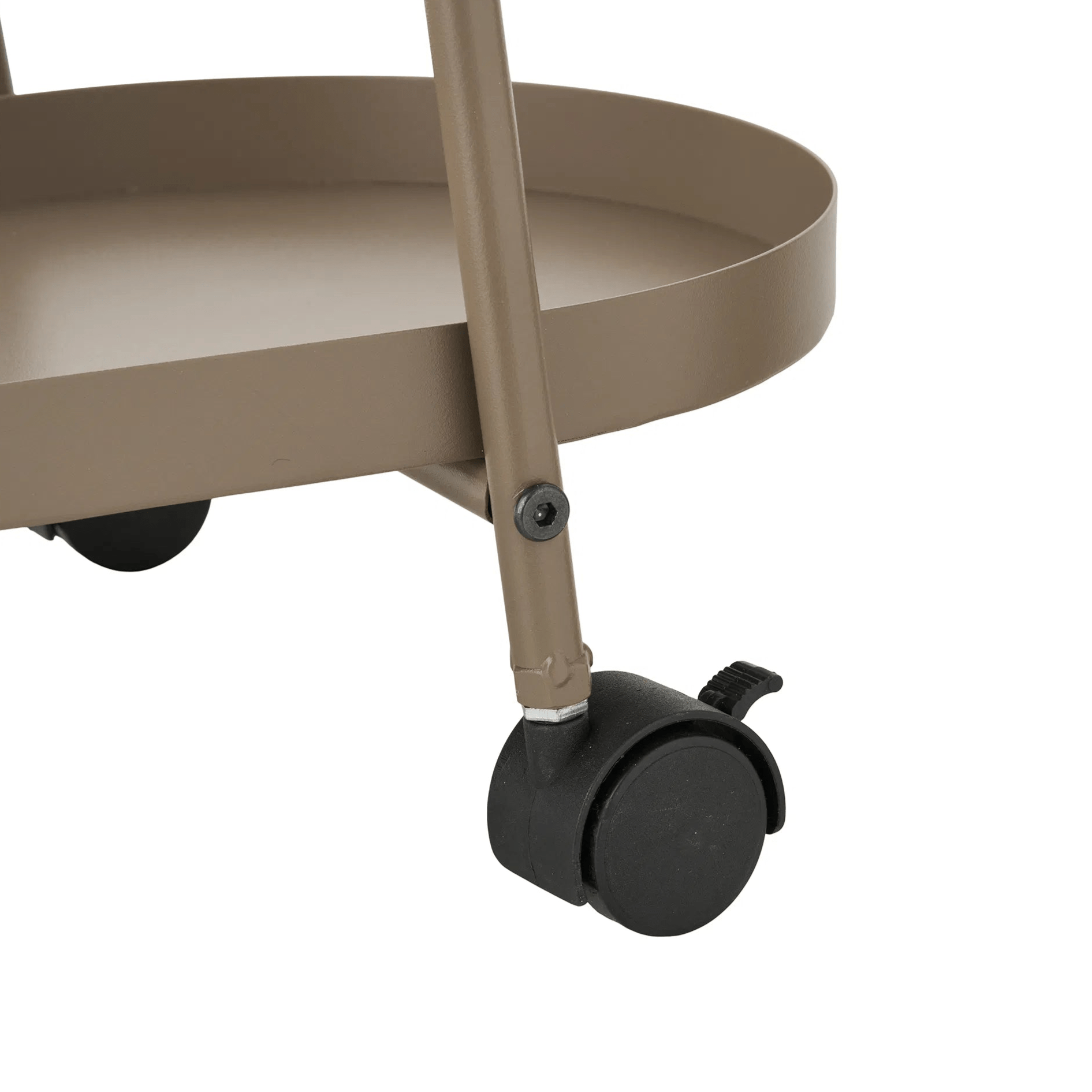 LINOTI | עגלת משקאות ממתכת עם שני מדפים