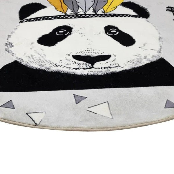RIYU | שטיח ילדים פנדה עגול