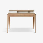 HARALD | שולחן עבודה מעץ עם מגירה ומדפים, 120 ס"מ