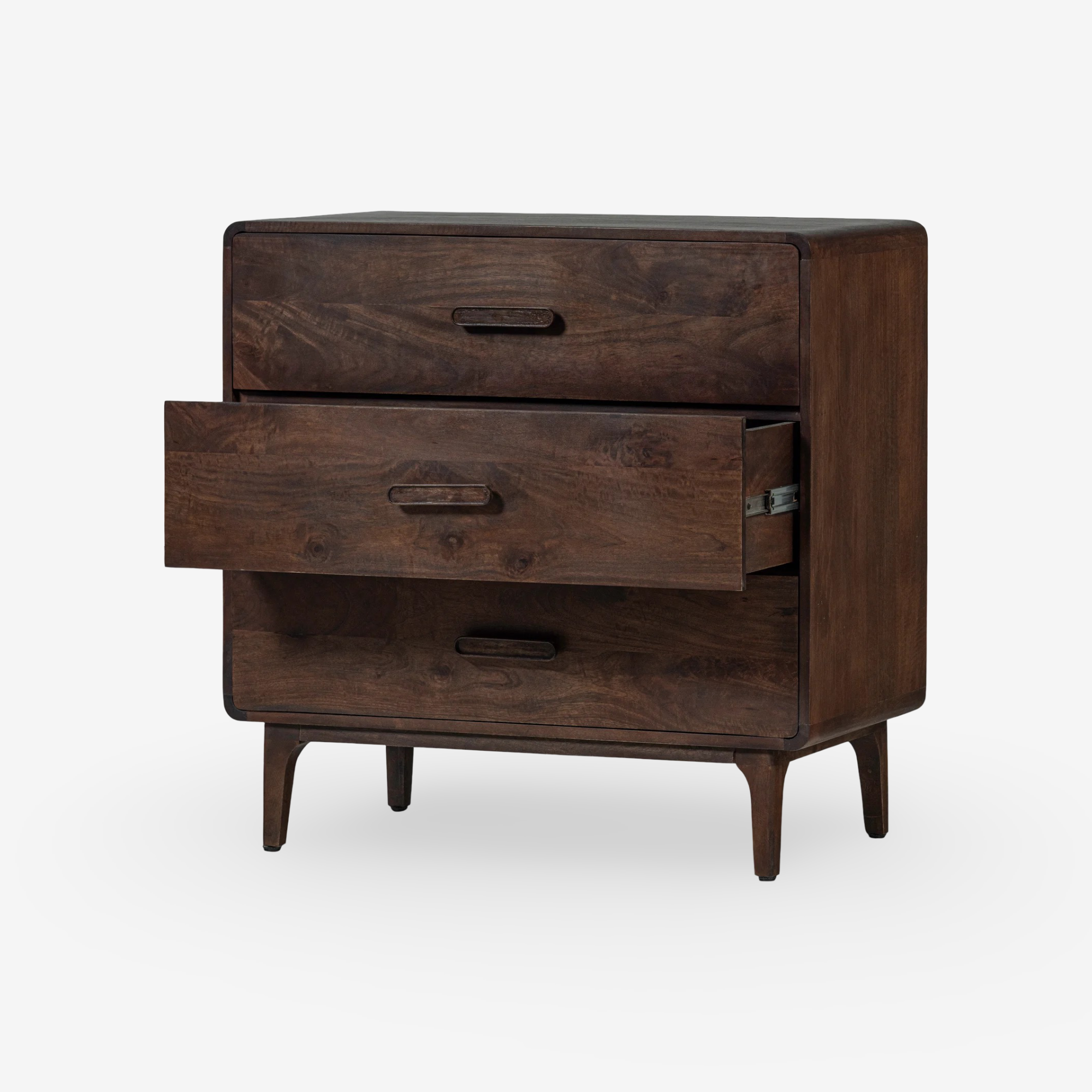FJELL | קומודה מעץ מנגו עם שלוש מגירות