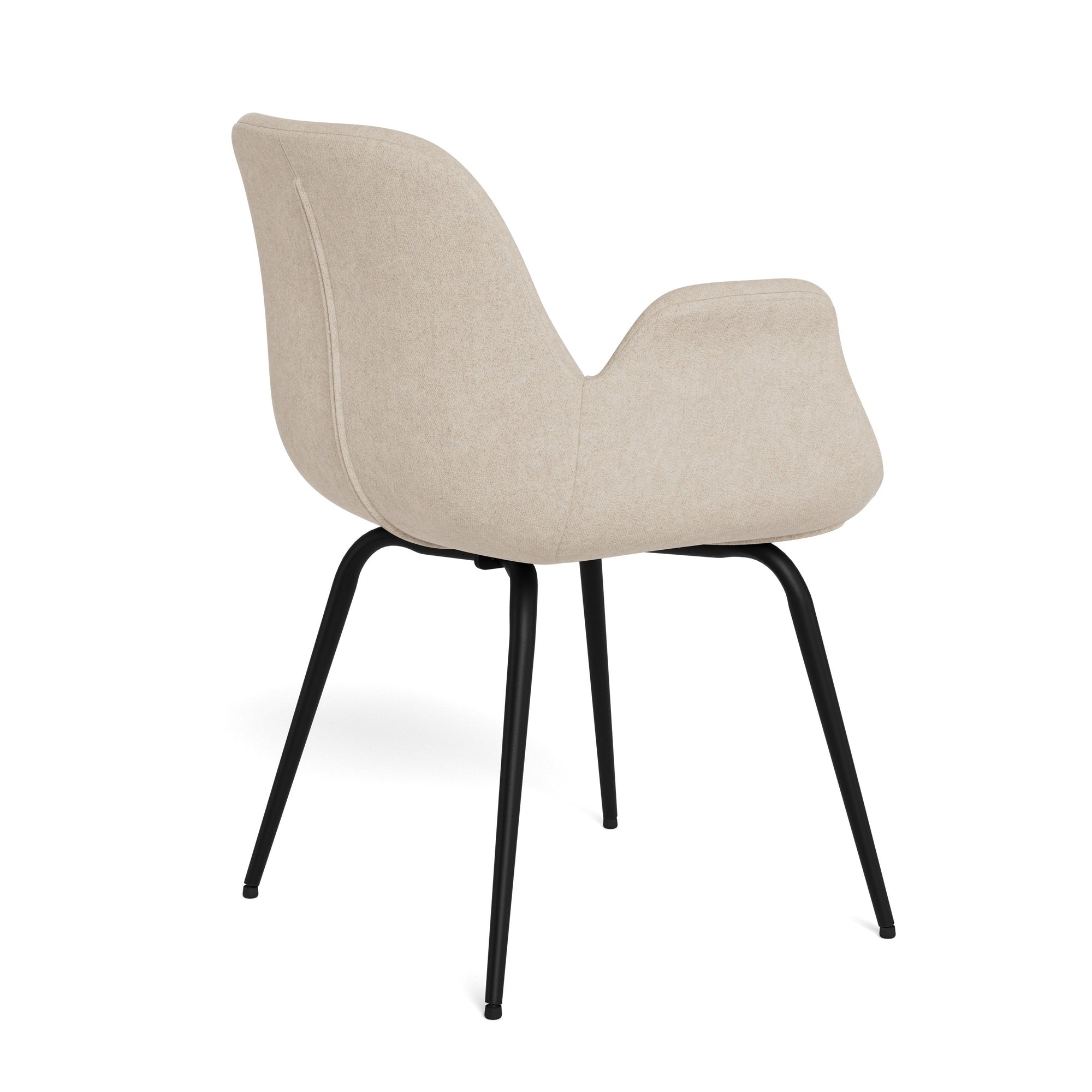 ARLOK | כיסא עם משענות יד מרופד בבד אריג