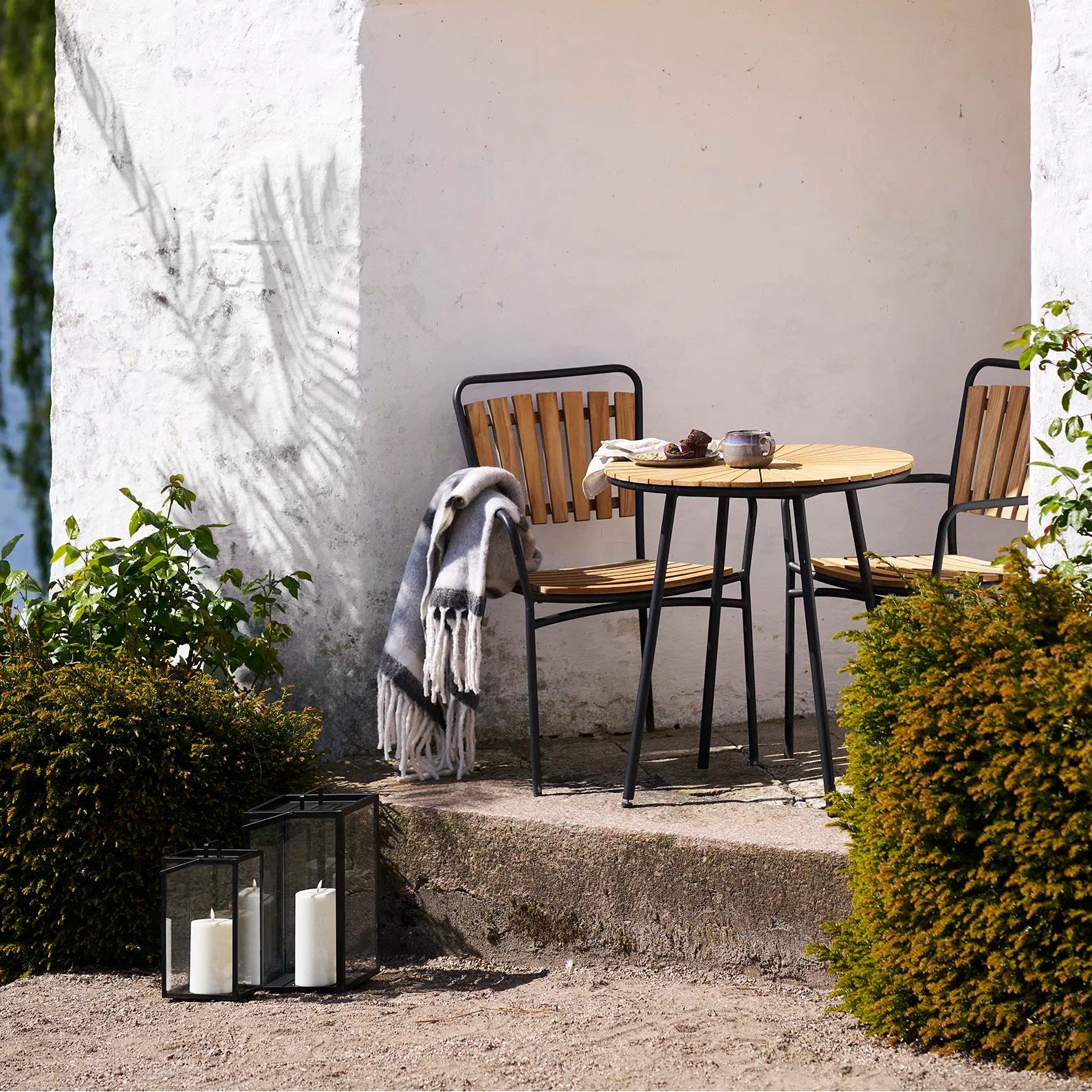 SIRO | שמיכת צמר בגווני אפור ולבן - KUALA