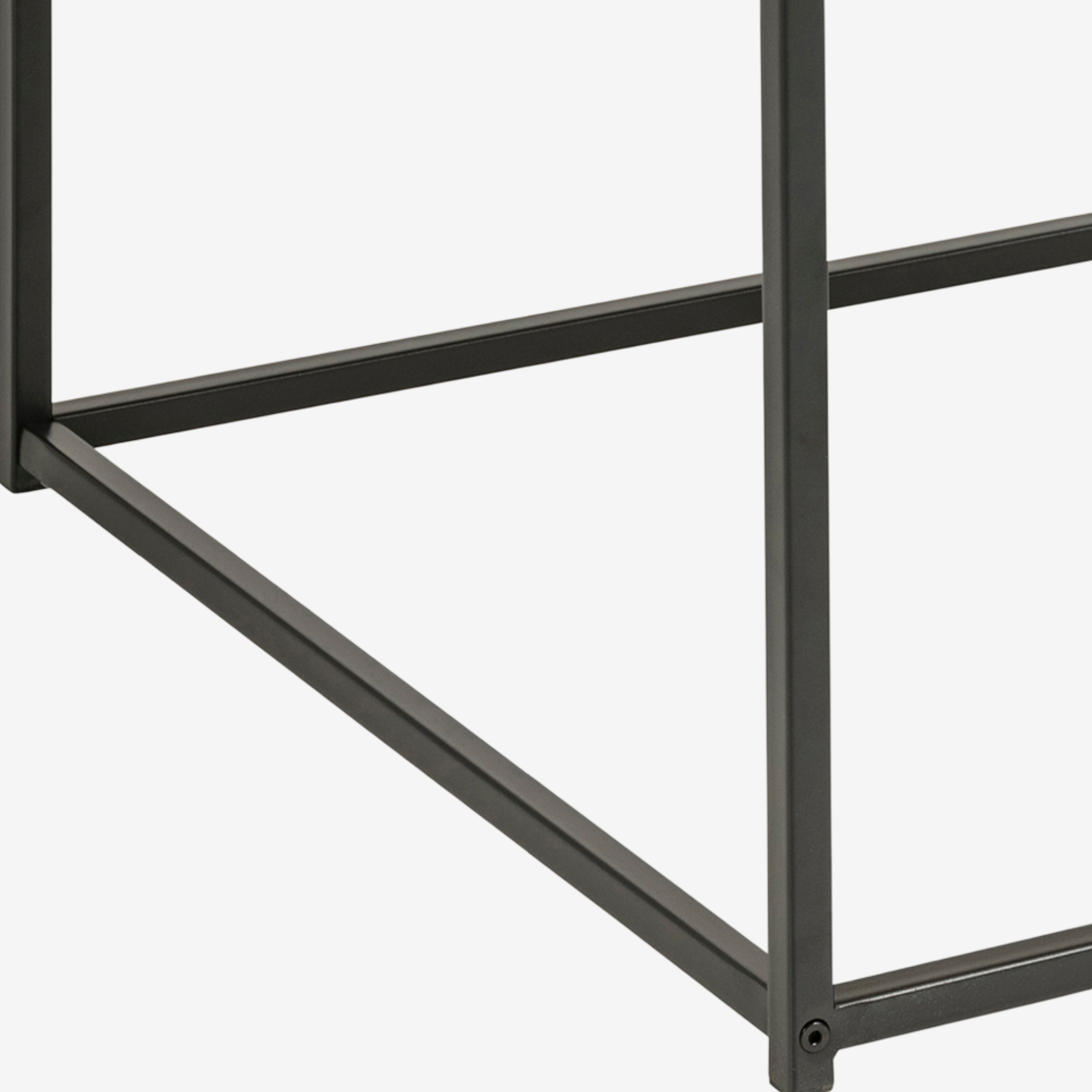 ARCTEN | שולחן צד מרובע מעץ ומתכת, 60\60 ס"מ