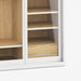 תמונה מזווית מספר 3 של המוצר BIGENT | ארון הזזה בשילוב מלמין אלון מבוקע טבעי ו-3 דלתות זכוכית