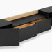 תמונה מזווית מספר 6 של המוצר Sinclair | מזנון מודרני שחור בשילוב גוון עץ אלון טבעי, רוחב 220 ס"מ