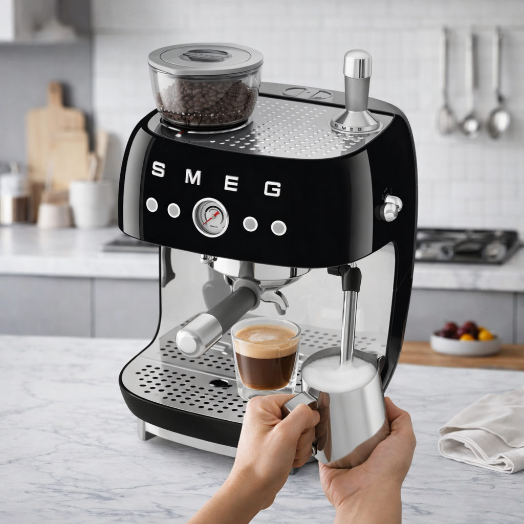 CRAFT | מכונת קפה ידנית עם מטחנה בעיצוב רטרו - KUALA