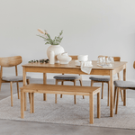 CONNOR | שולחן אוכל מלבני 160/90 ס"מ, נפתח ל-220 ס"מ עד 10 סועדים