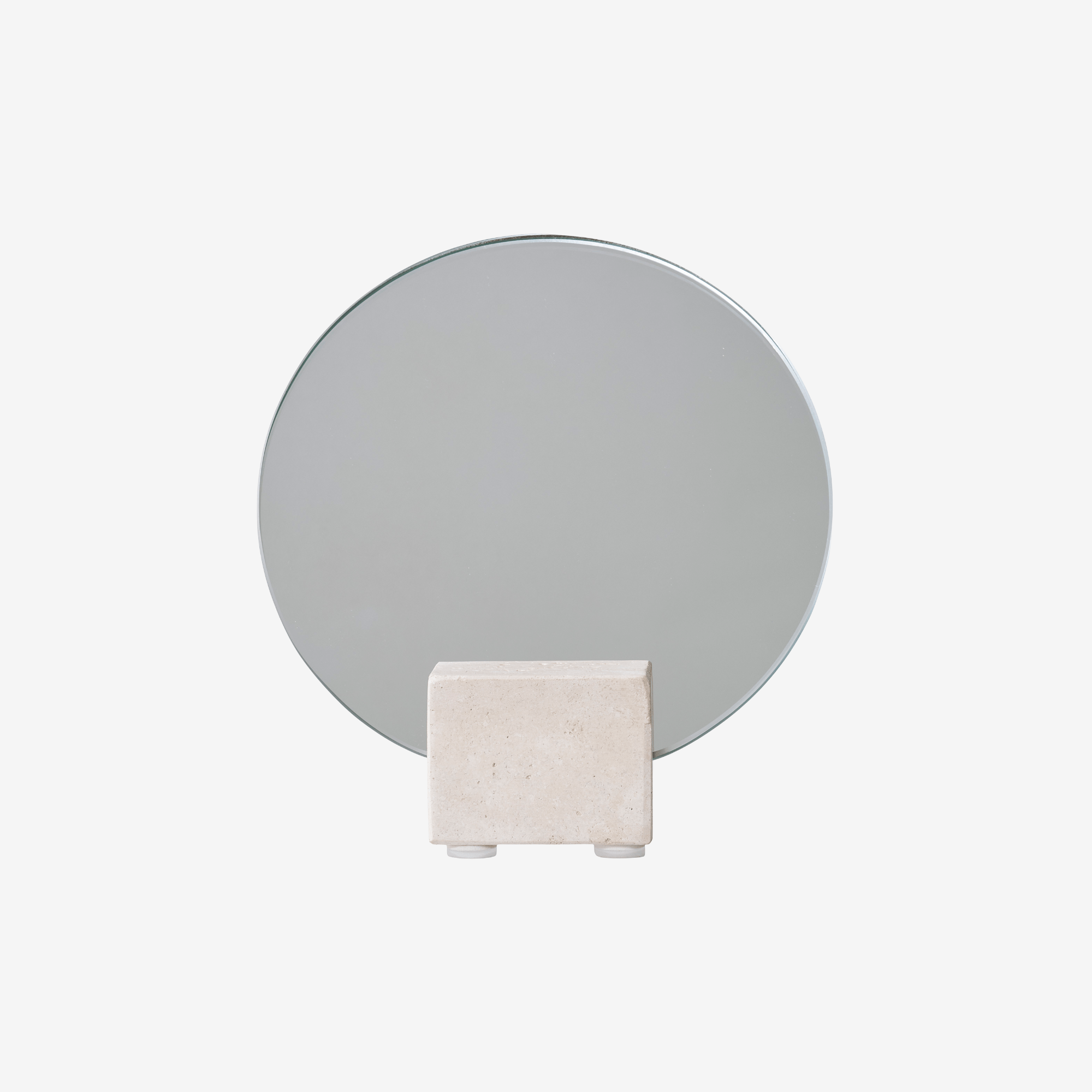 GAGAY | מראת שולחן עגולה בשילוב טרוונטין