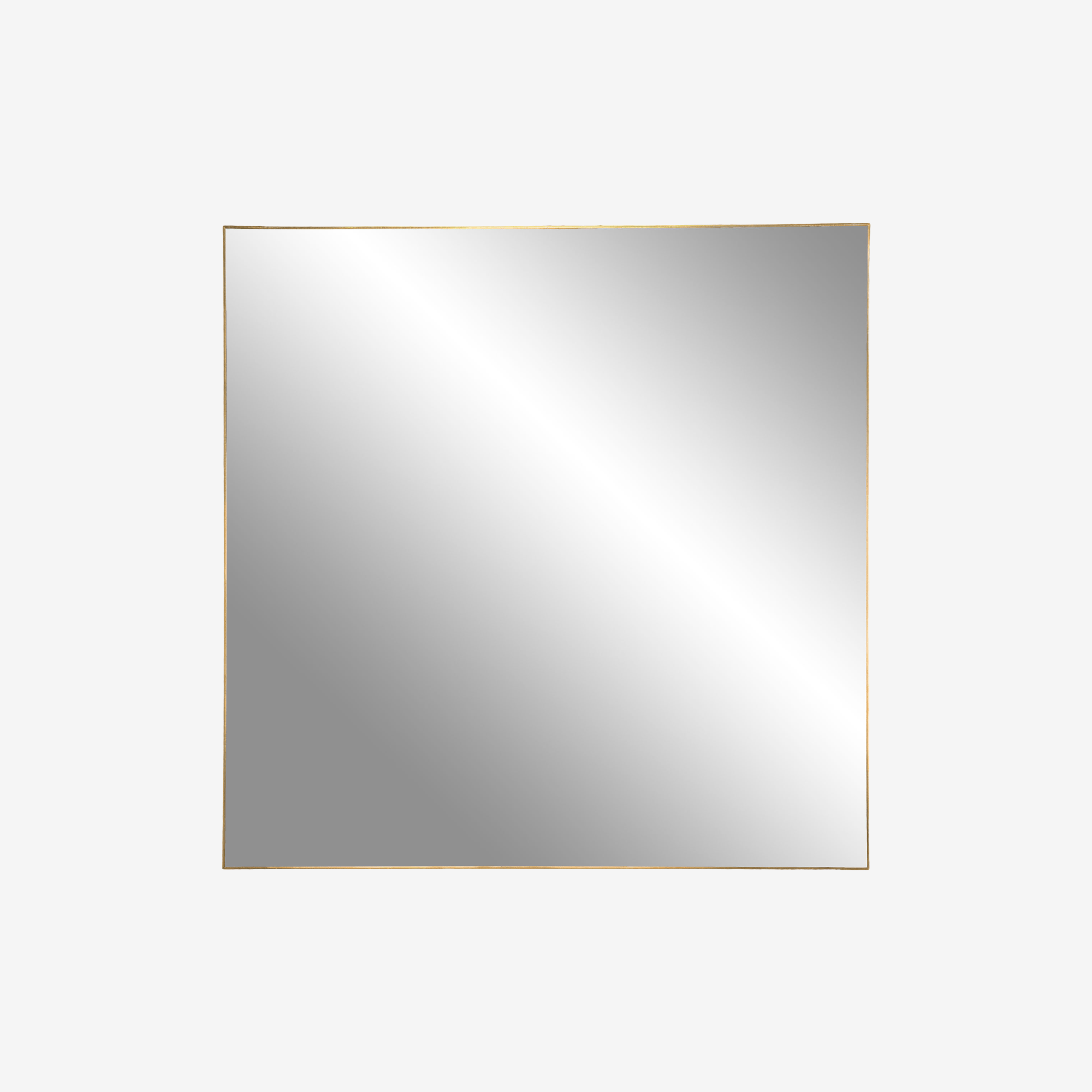 SOBEF | מראת תליה מרובעת ממתכת בגוון בראס