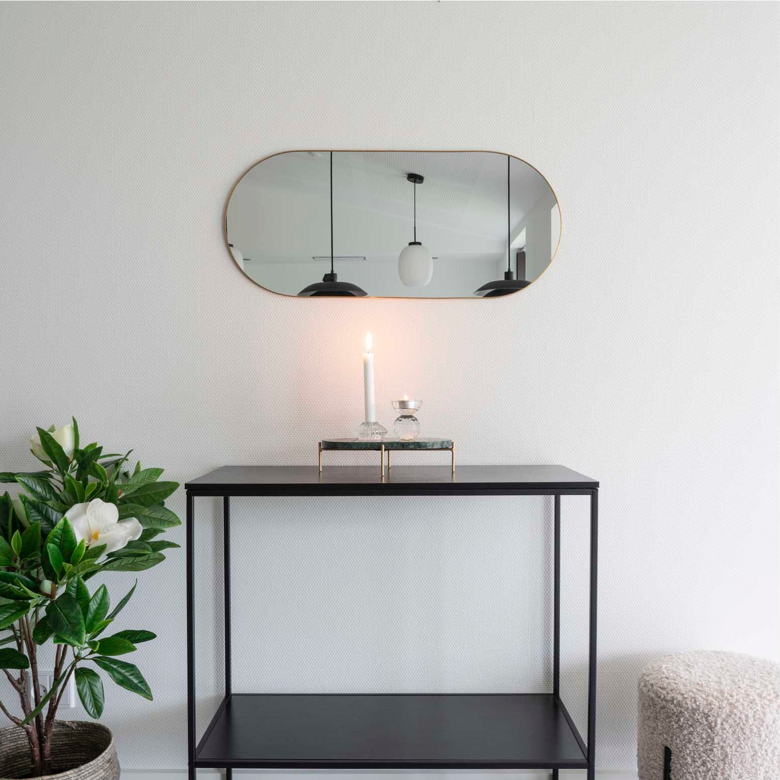 VAPO | מראת תליה אובלית ממתכת - KUALA