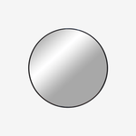 BAROZ | מראת תליה עגולה מאלומיניום בגוון שחור