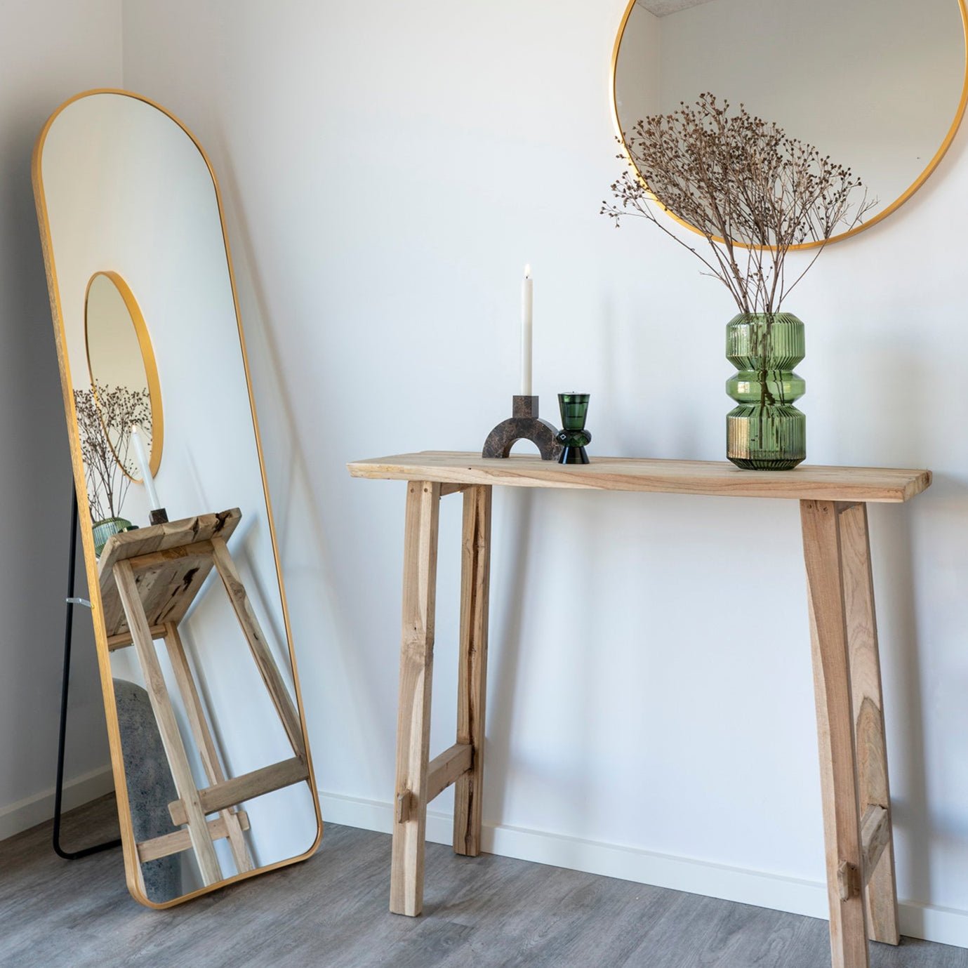 WUXI | מראת גוף קשת מאלומיניום, גוון שחור