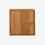 ZULE | יחידת מדפים לתליה מעץ אלון מלא, 30/30 ס"מ - KUALA