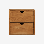 BONE | יחידת מגירות לתליה מעץ אלון מלא, 30/30 ס"מ