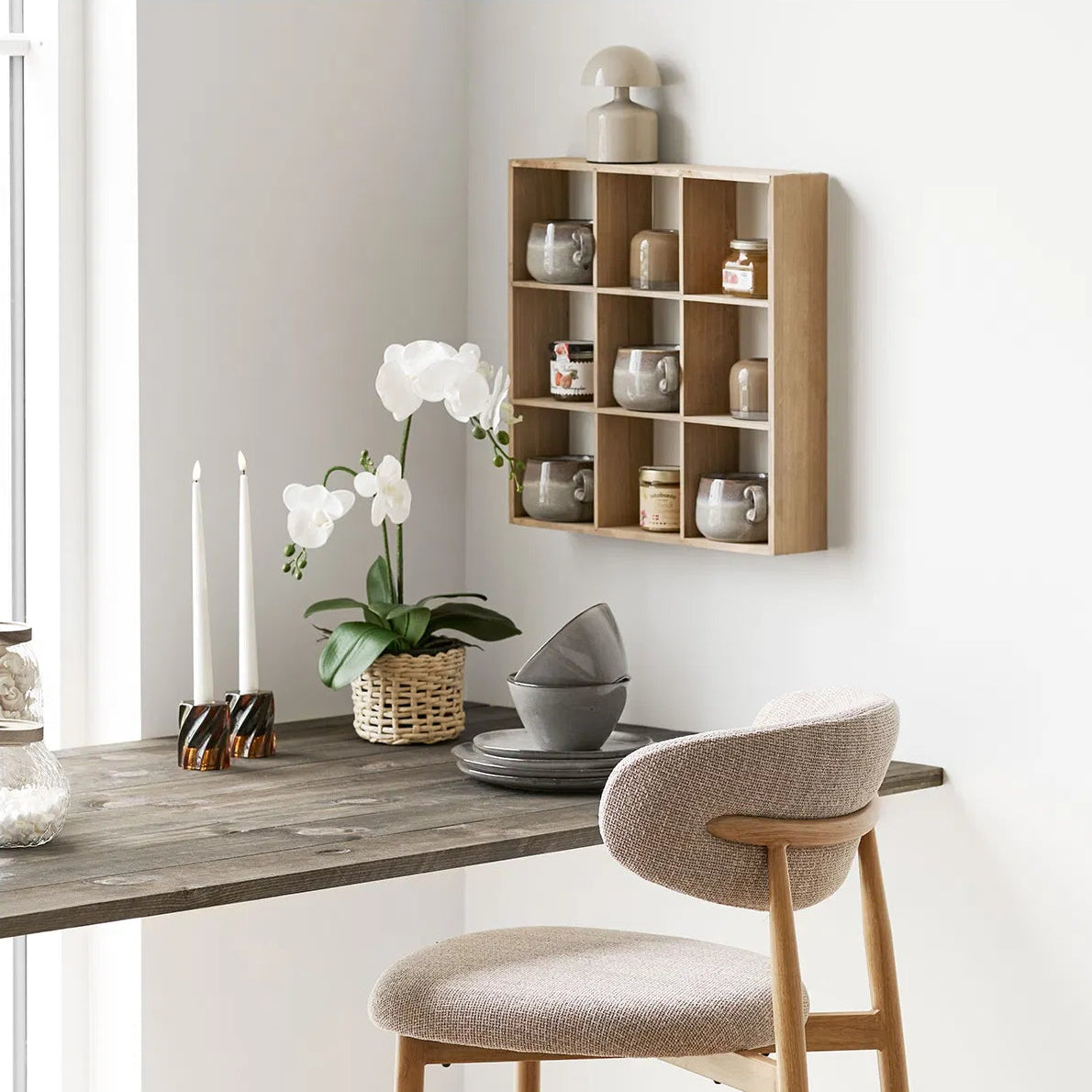 CLIN | יחידת מדפים לתליה מעץ אורן, 466 ס"מ - KUALA