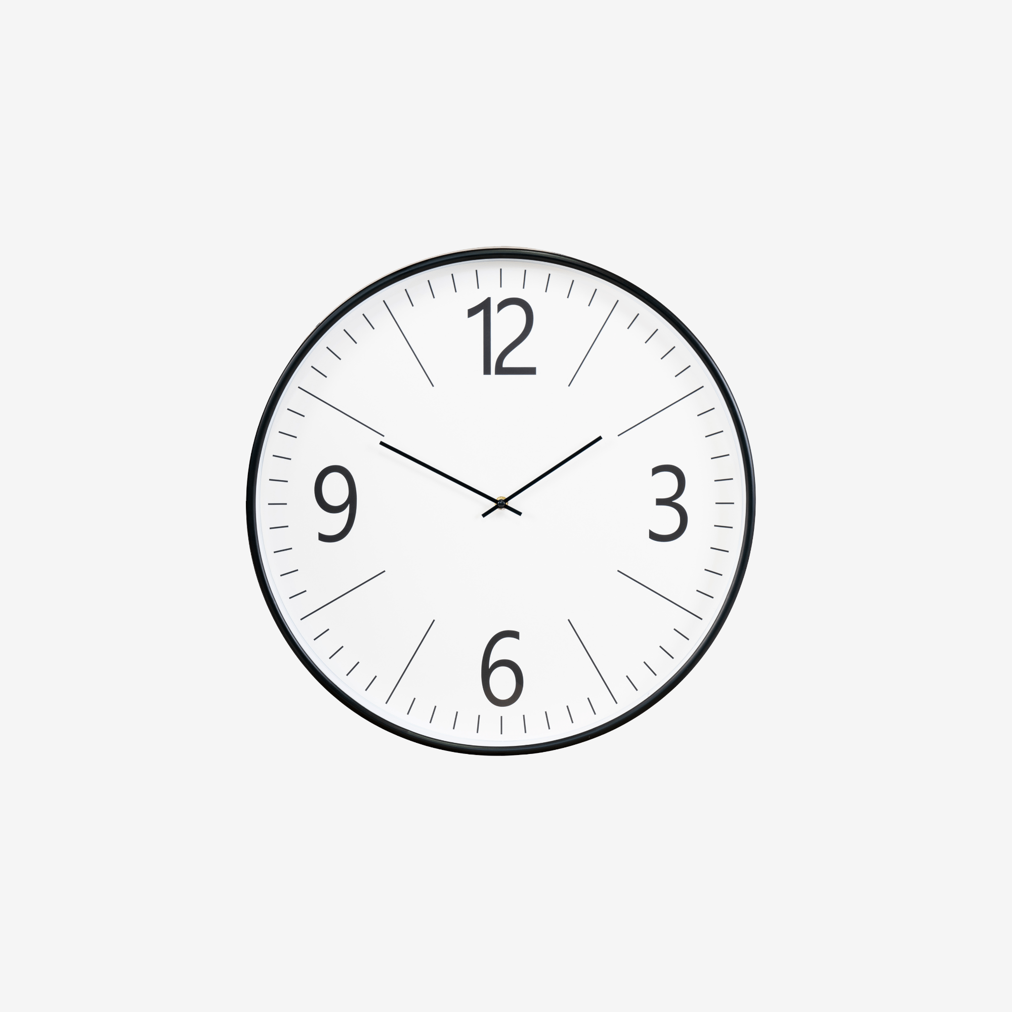 SITORU | שעון קיר מינימליסטי שחור-לבן