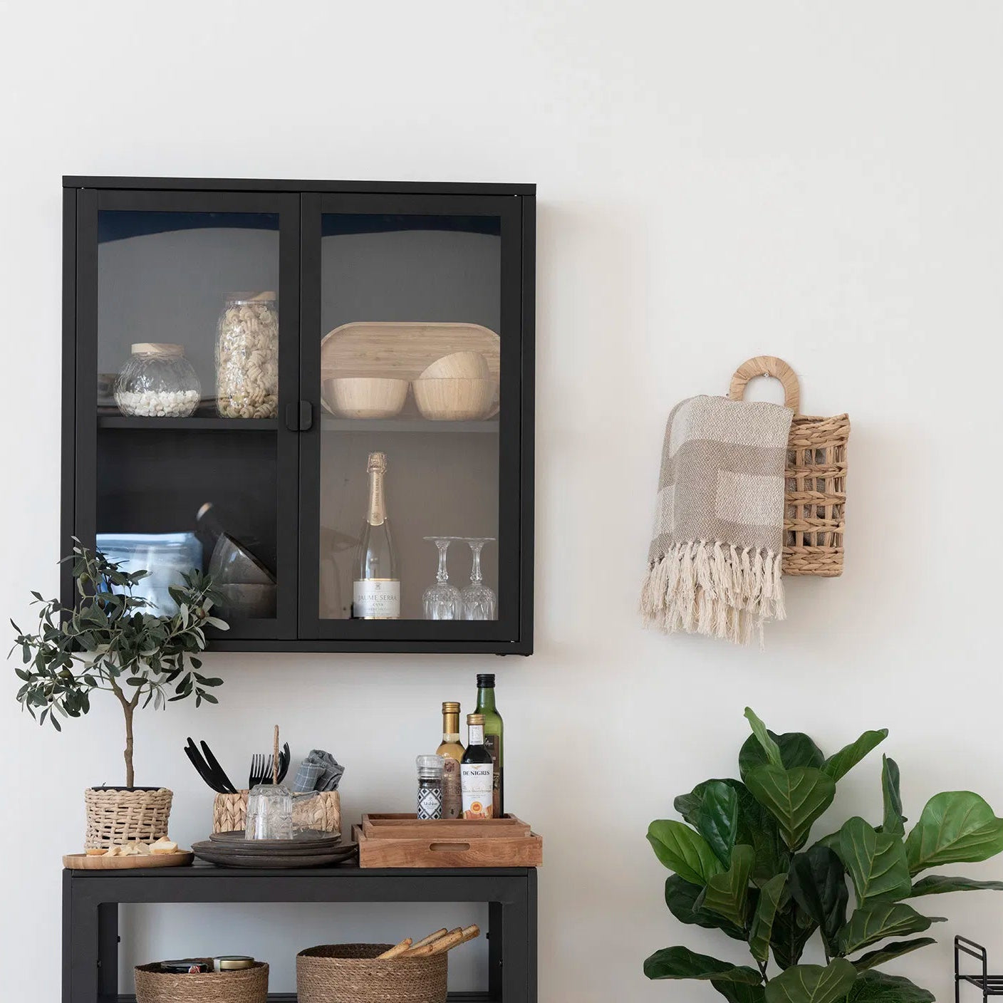 HIVA | סט סלים לתלייה בגוון טבעי - KUALA