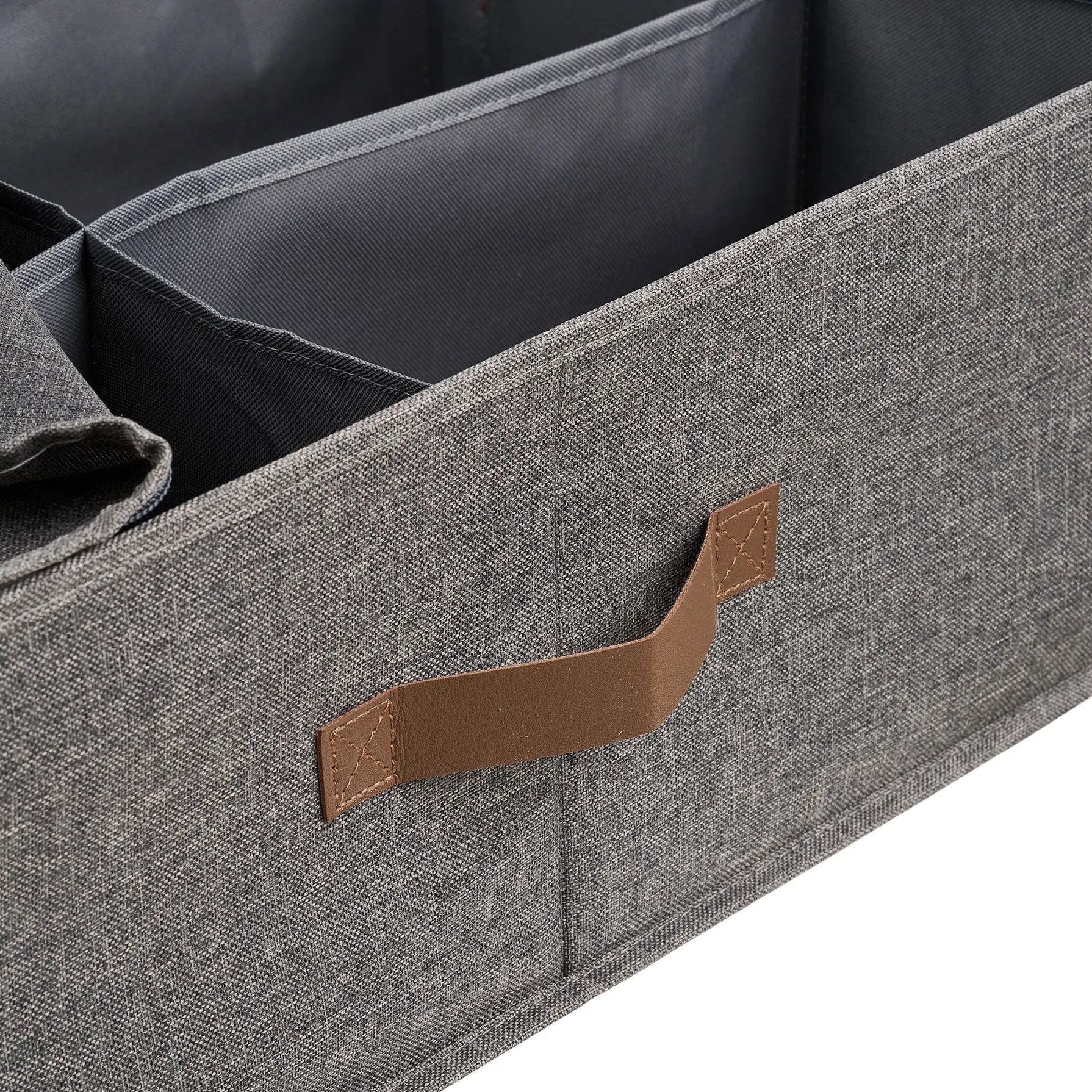 GENO | ארגונית מבד אריג בגוון אפור כהה - KUALA