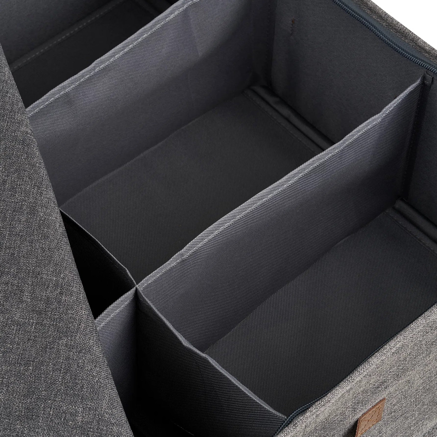 GENO | ארגונית מבד אריג בגוון אפור כהה - KUALA