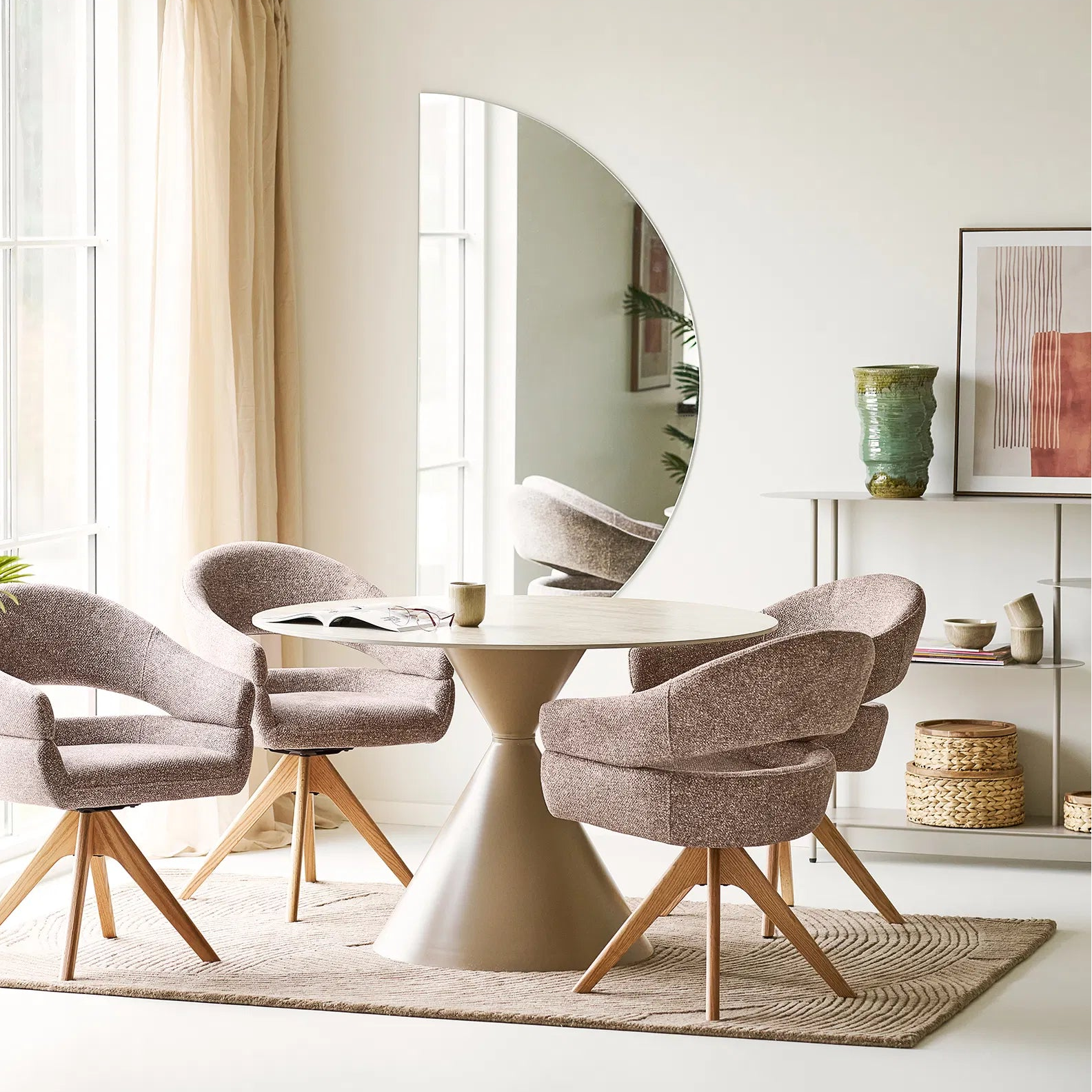 BJOVA | אגרטל קרמיקה בגווני ירוק - KUALA