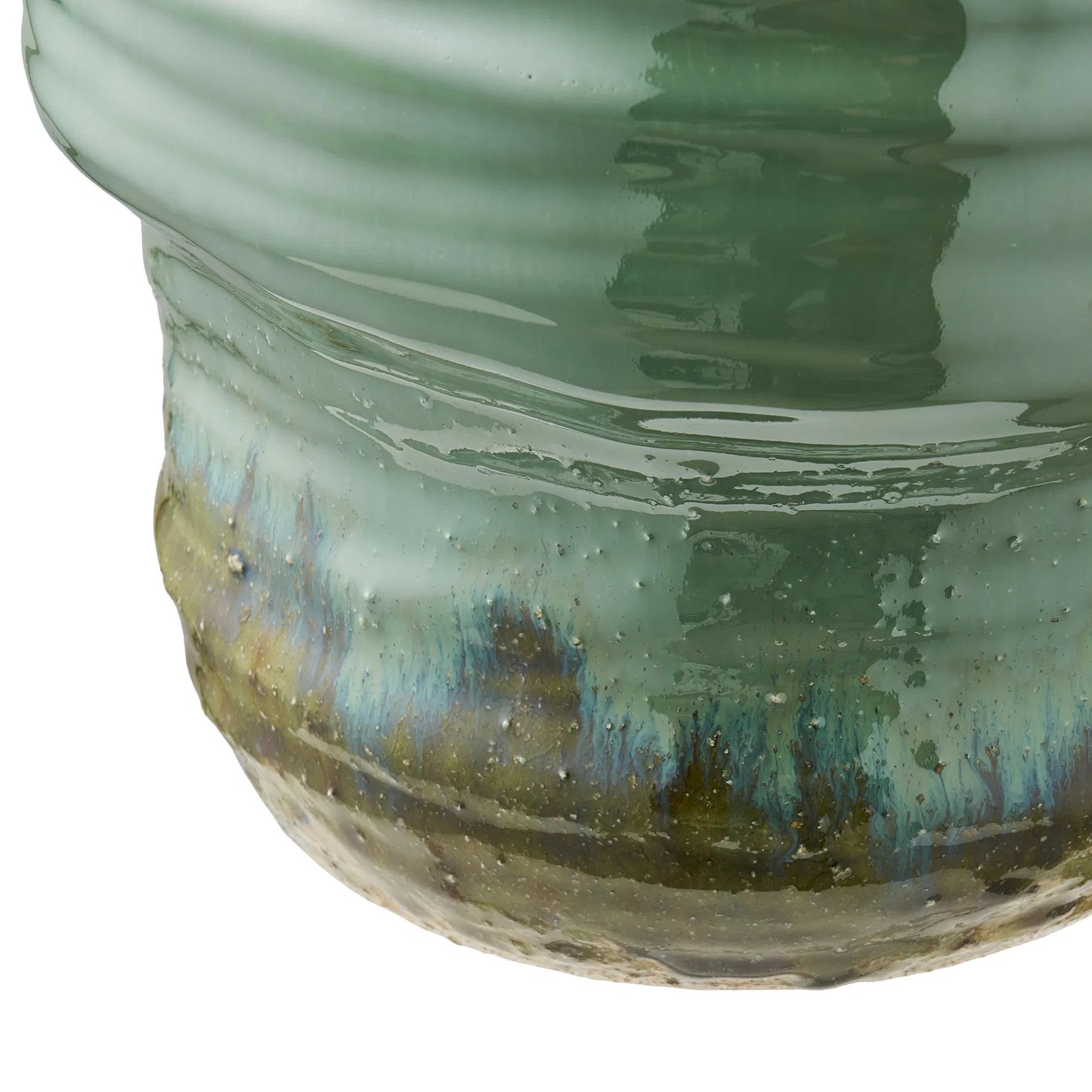 BJOVA | אגרטל קרמיקה בגווני ירוק - KUALA