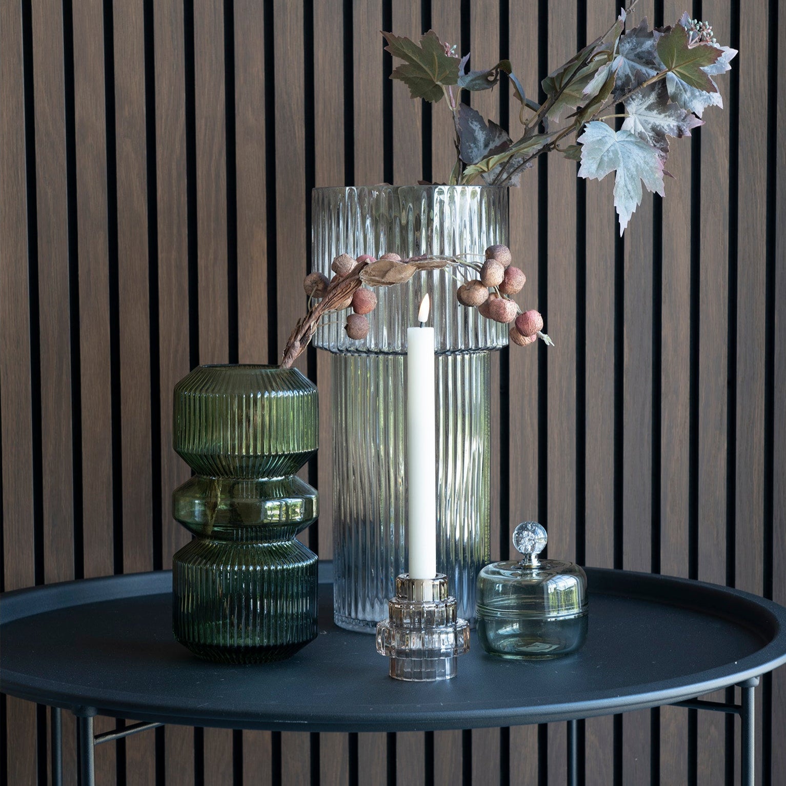 TOBE | אגרטל זכוכית שקופה