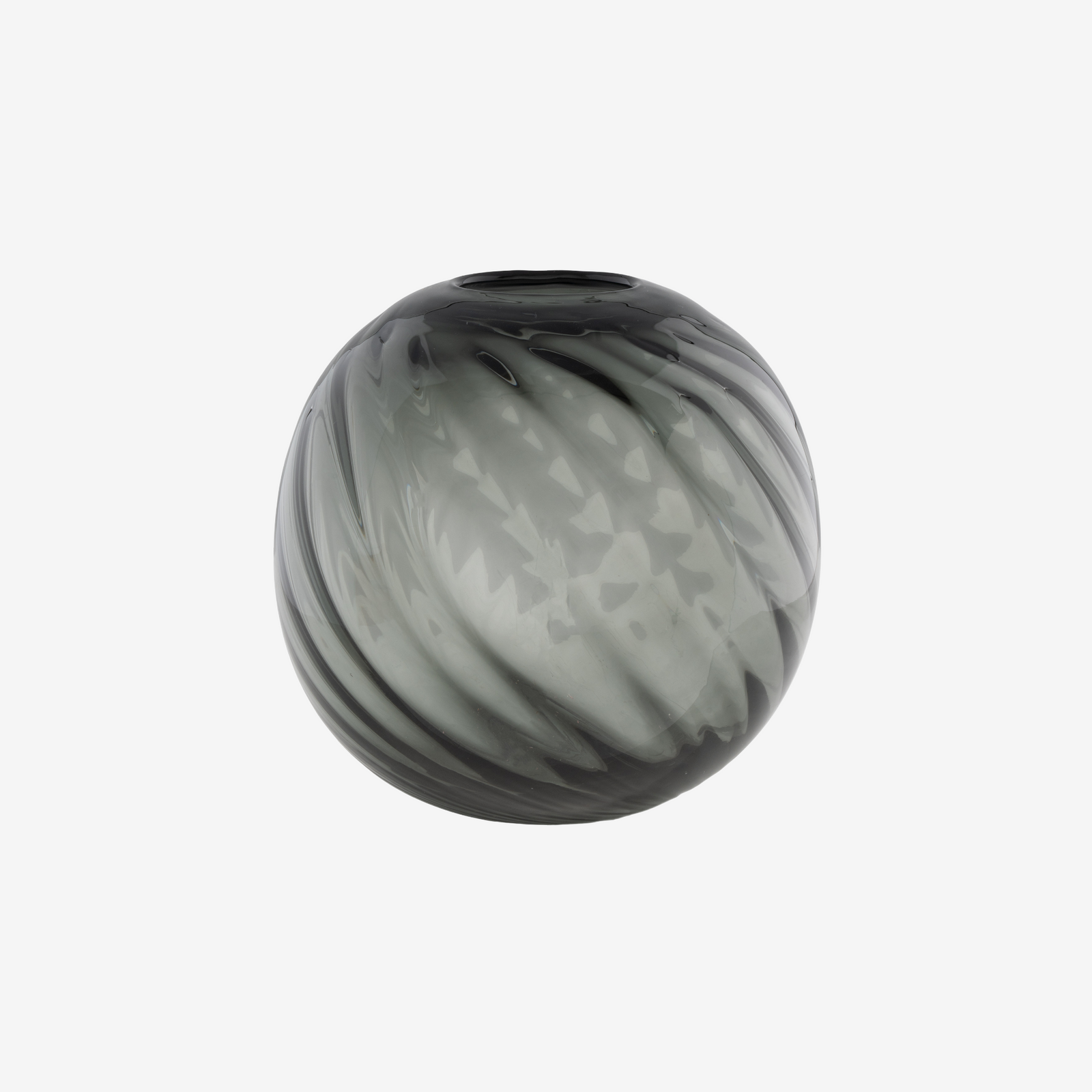 YAGI | אגרטל זכוכית אפורה