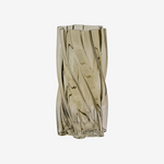 ZOPI | אגרטל זכוכית בגוון ירוק מעושן