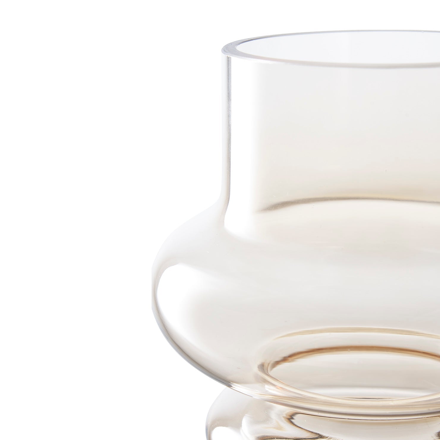 NEKEG | אגרטל זכוכית חומה מעושנת