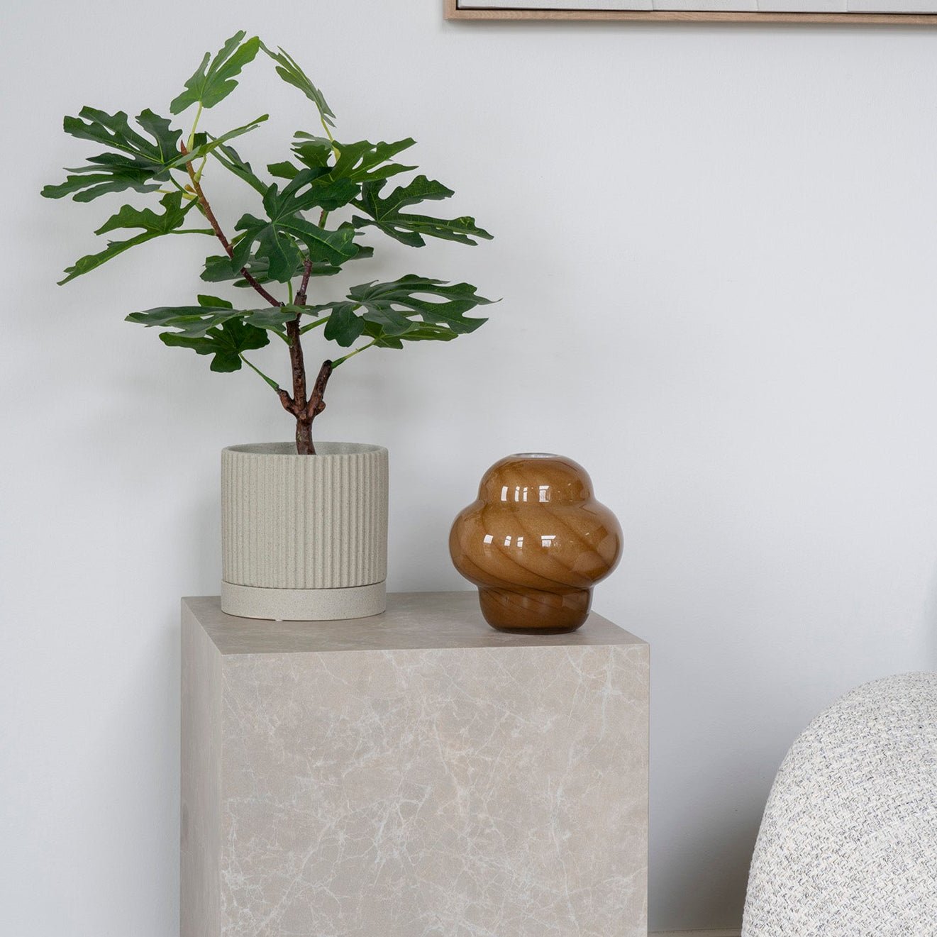 KOTUP | אגרטל זכוכית חומה