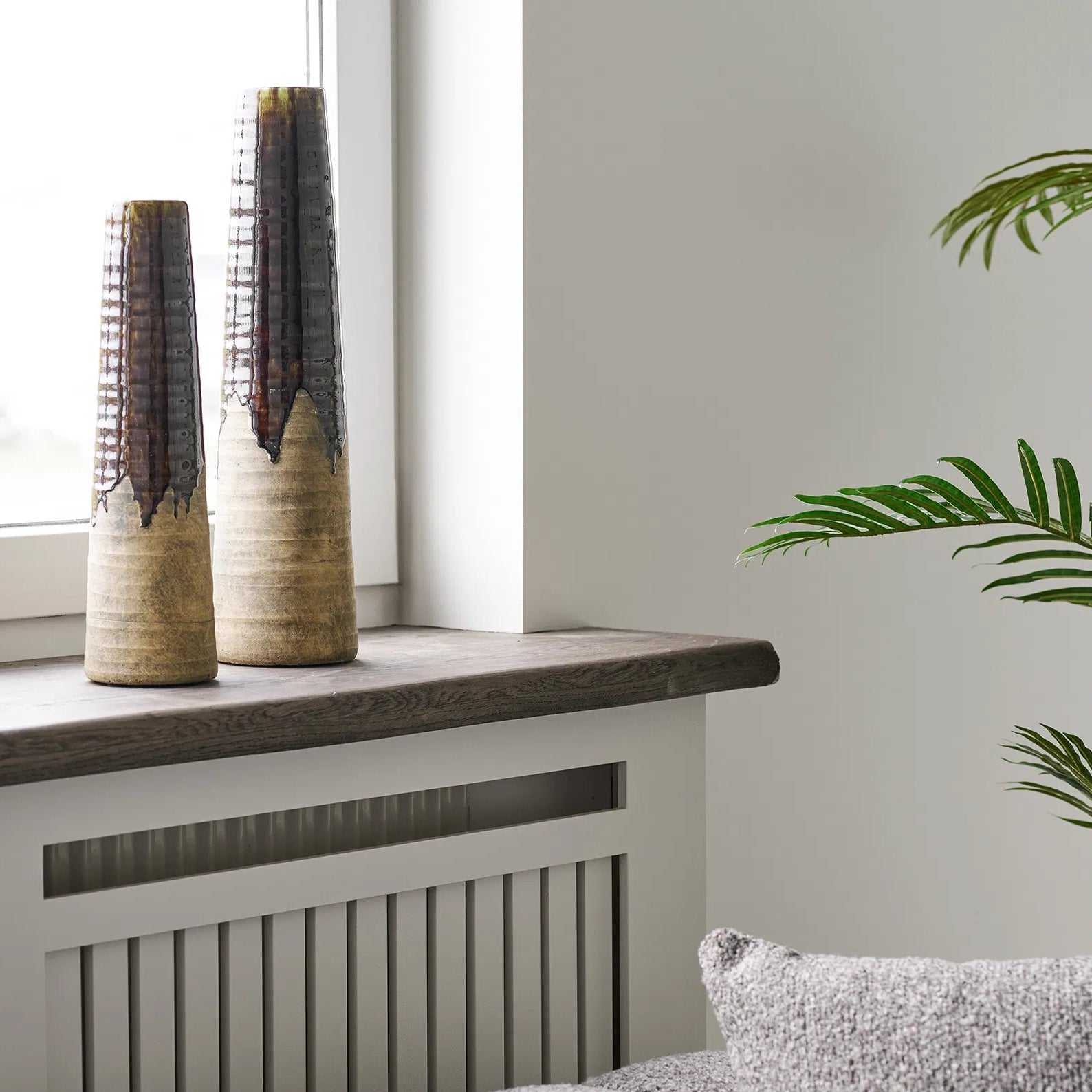 FJIN | אגרטל מקרמיקה בגווני חום - KUALA