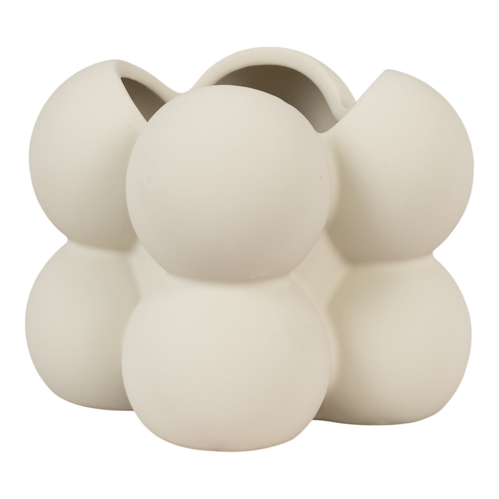 KEZES | עציץ מעוצב מקרמיקה עם תבליטי בועות