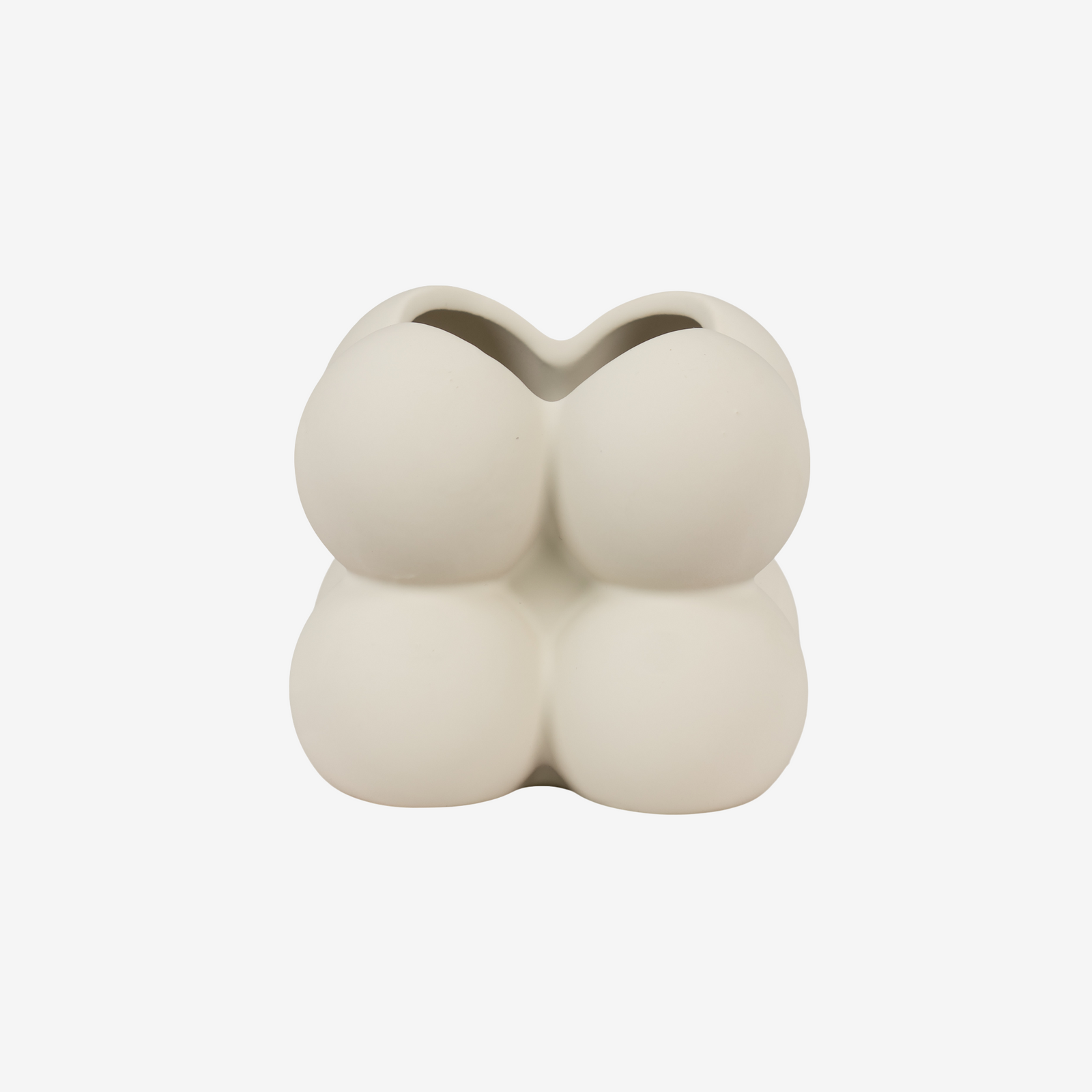 KEZES | עציץ מעוצב מקרמיקה עם תבליטי בועות