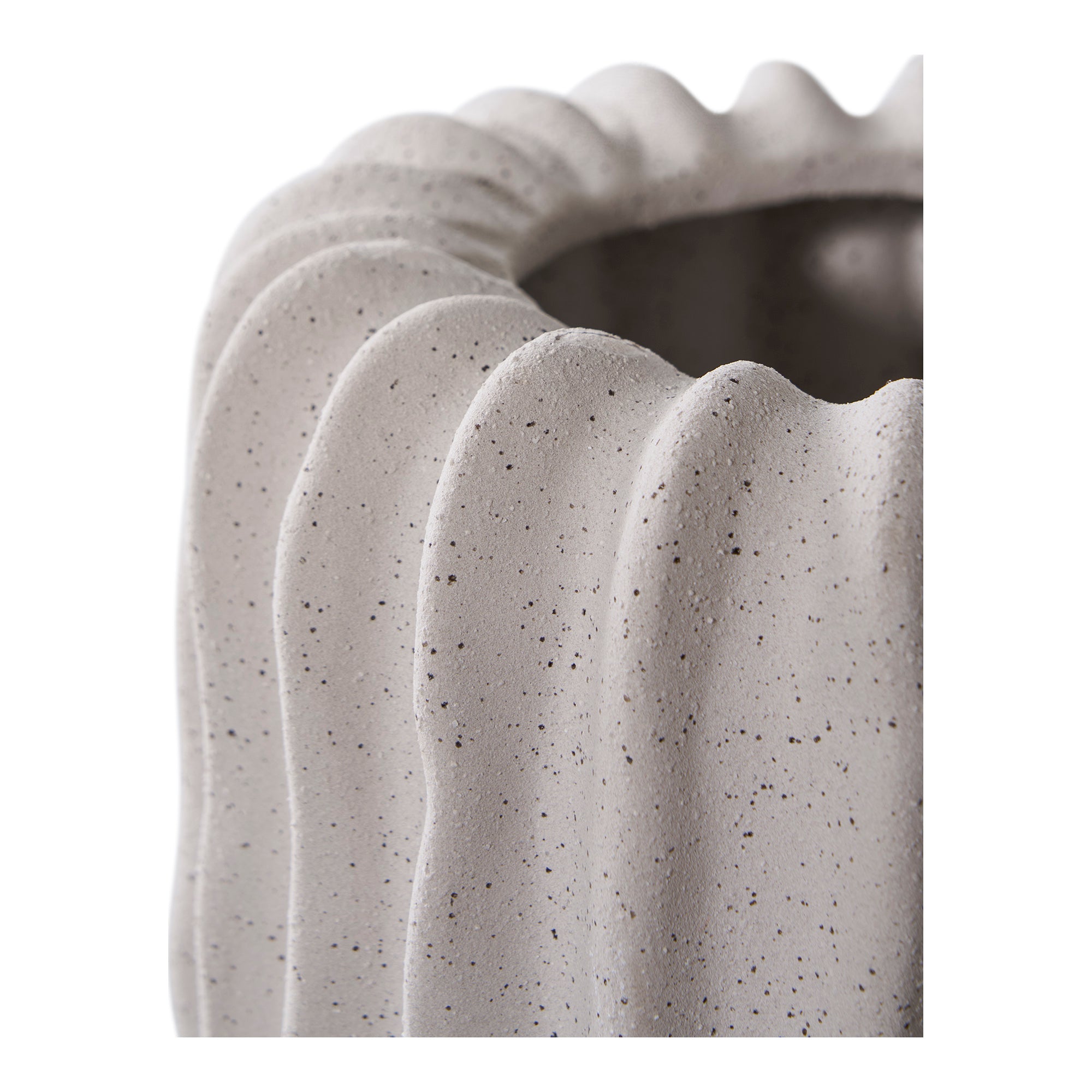 GADEL | עציץ מעוצב מקרמיקה בגוון אפור