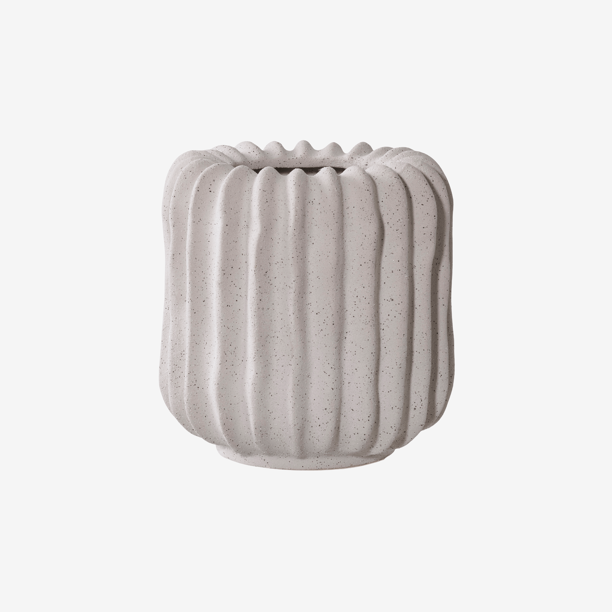 GADEL | עציץ מעוצב מקרמיקה בגוון אפור